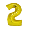Cijfer 2 Folieballon Goud 40inch