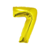 Cijfer 7  Folieballon Goud 40inch