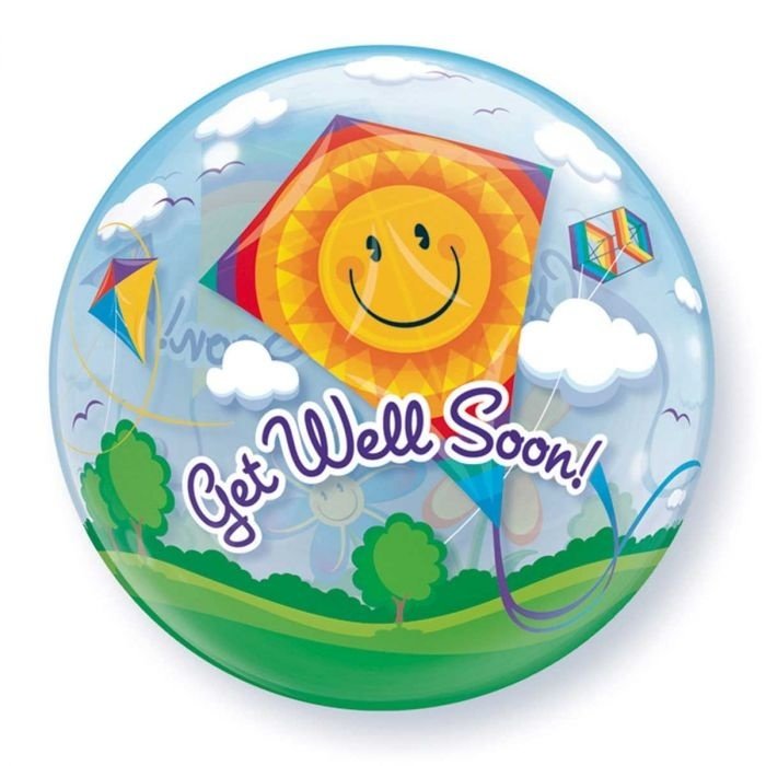 Bubble Ballon Get Well Soon!  -  56cm