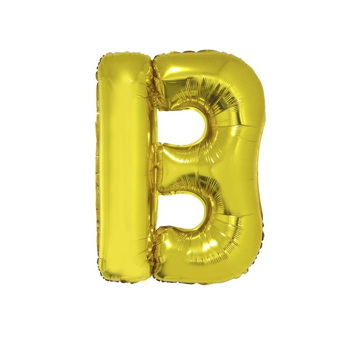 Letter B Folieballon Goud 40inch