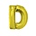 Letter D Folieballon Goud 40inch