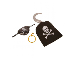 Piraten Setje | Haak/ Oorbel en Ooglapje