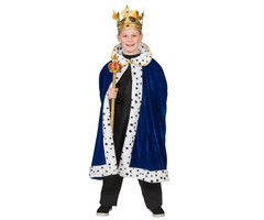 Koningsmantel Blauw | Kinderkostuum