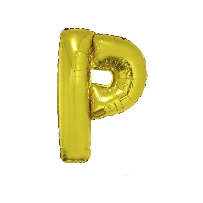 Letter P Folieballon Goud 40inch