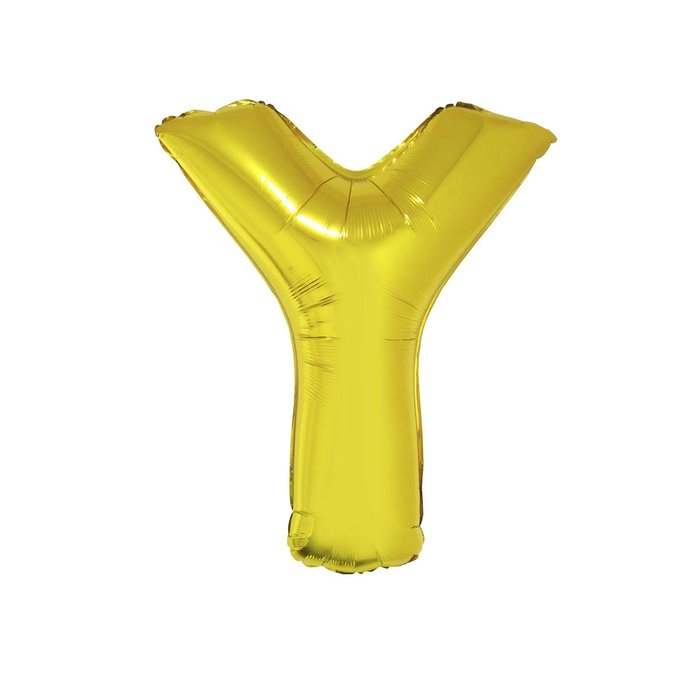 Letter Y Folieballon Goud 40inch