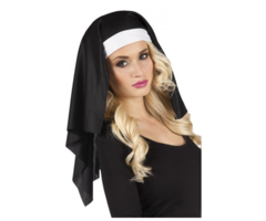 Nonnenkap | Zuster Kapje | Zwart/Wit