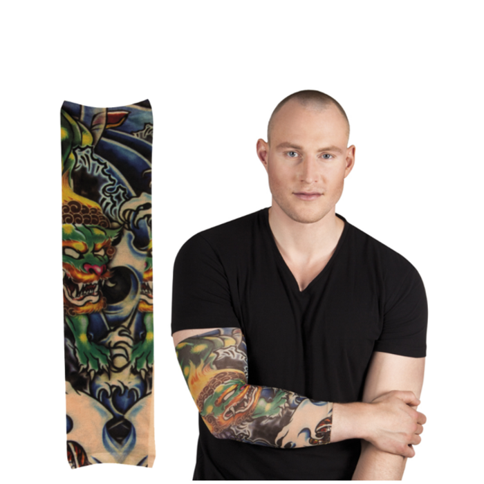 Gezond Druif ader Nep Tattoo Sleeve Arm | Green Dragon - Feestwinkel Bart Gees