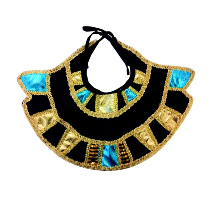 Egyptische Kraag | Farao | Blauw/Goud