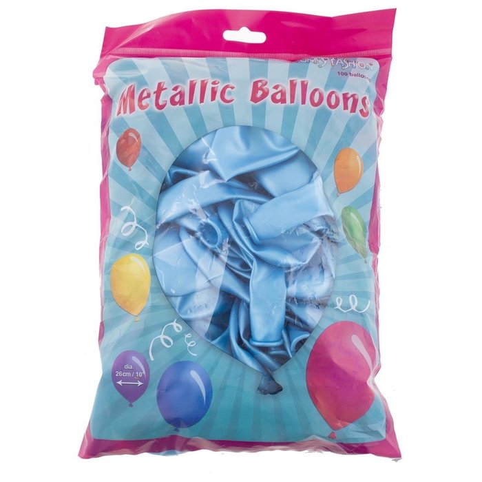Ballonnen 100 Stuks | Metallic Blauw