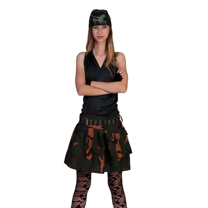 Leger Tutu / Kilt Camouflage Vrouw