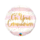 Folieballon Communie Roze / Gold | 46cm