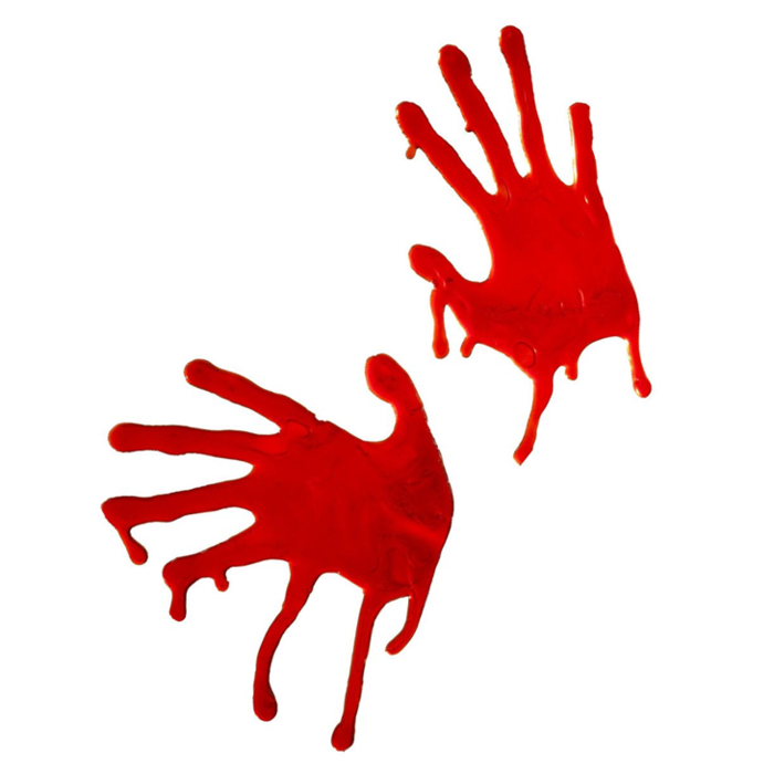 Bloody Slijmhanden Raamstickers | Halloween