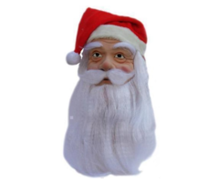 Kerstman Masker | Baard en Snor + Kerstmuts