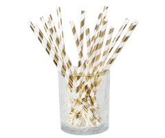 Rietjes Goud/ Wit | Papier | 20 Stuks