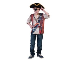 3D T-shirt Piraat | Kinderkostuum