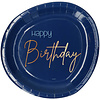 Happy Birthday Bordjes | Elegant Blue