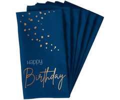 Happy Birthday Servetten | Elegant Blue