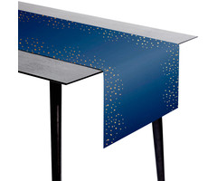 Tafelloper | Goud/Blauw Elegant