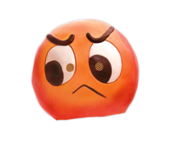 Verveeld Emoticon Masker | Rubber