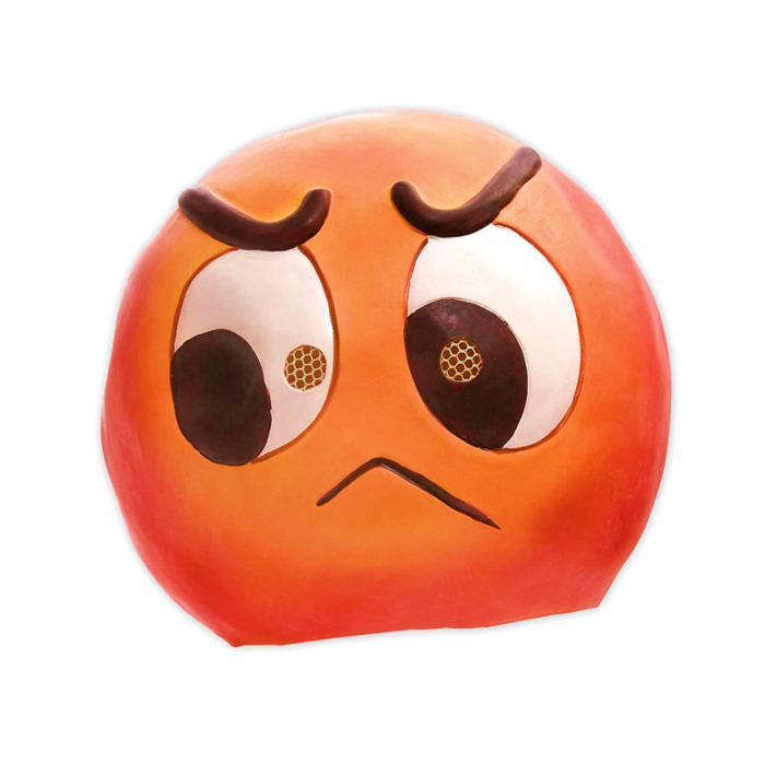 Verveeld Emoticon Masker | Rubber