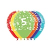 Ballonnen Multicolor 12 Stuks | Cijfer 5