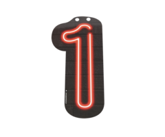 Neon Cijfer | 1