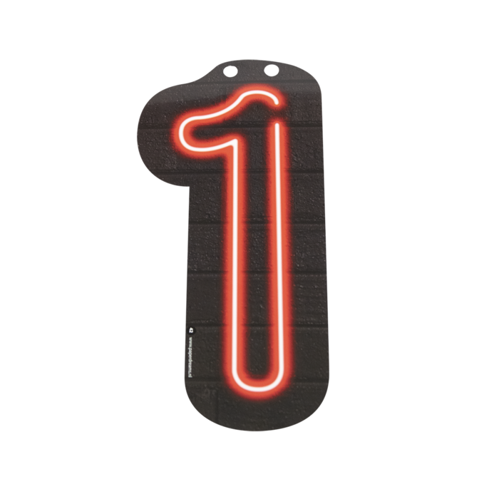 Neon Cijfer | 1