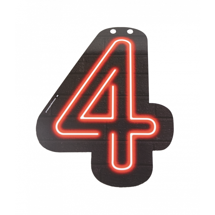 Neon Cijfer | 4