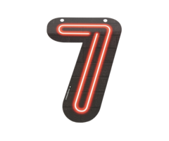 Neon Cijfer | 7