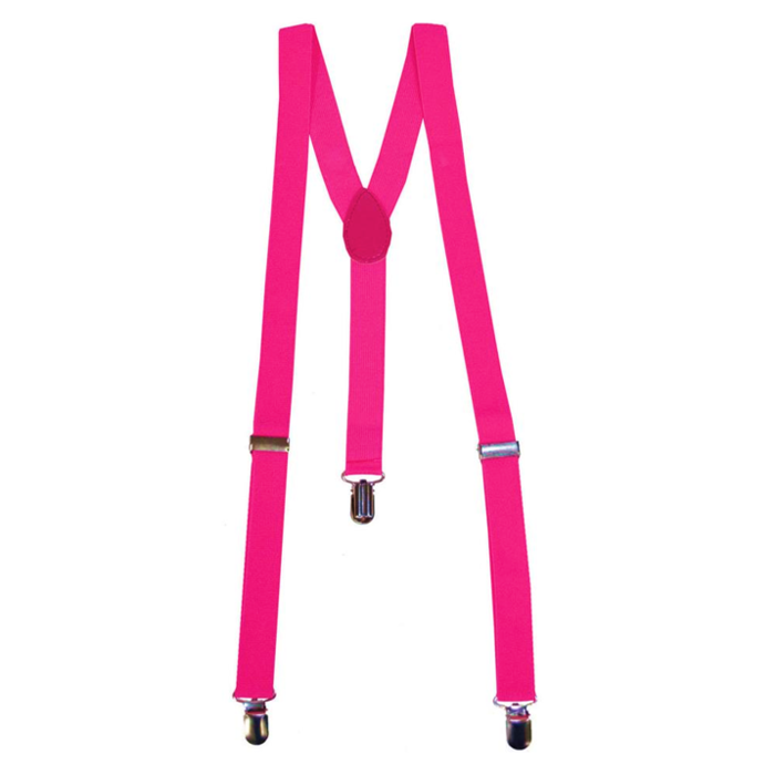 Fluo / Neon Roze Bretellen | One Size