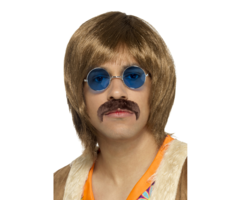 Hippie Bril | Flower Power Glasses Blauw