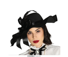 Black Pamela Hat | Chique Hoed