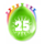 Verjaardag Ballonnen Multicolor 8 Stuks | Cijfer 25