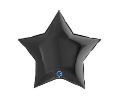 Folieballon Star/ Ster | 18inch Zwart