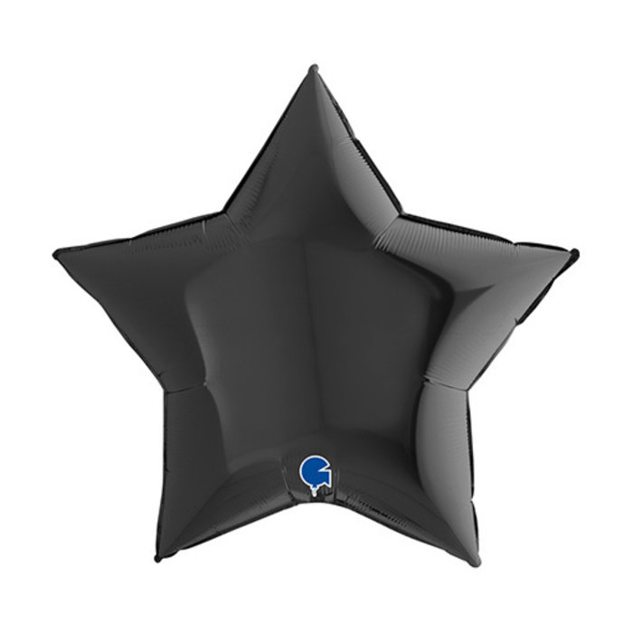 Folieballon Star/ Ster | 18inch Zwart