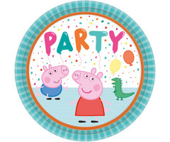 Bordjes Peppa Pig 23cm |  8 Stuks