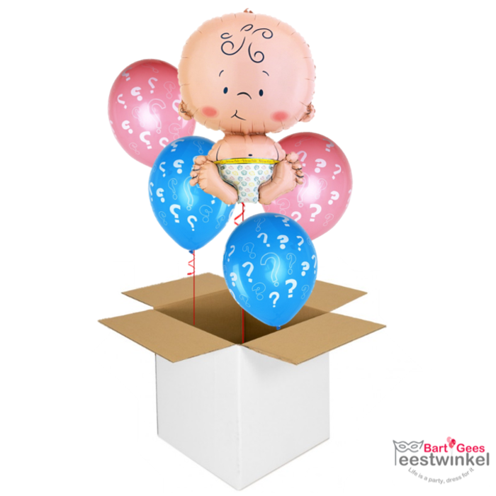 Verstuur - een - Ballonbox | Baby Folie Bekendmaking