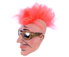 Masker Punk Rocker| Roze Hanenkam