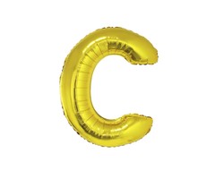 Letter C Folieballon Goud 40inch