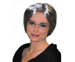 Pruik Oude Vrouw | Grootmoeder Pruik