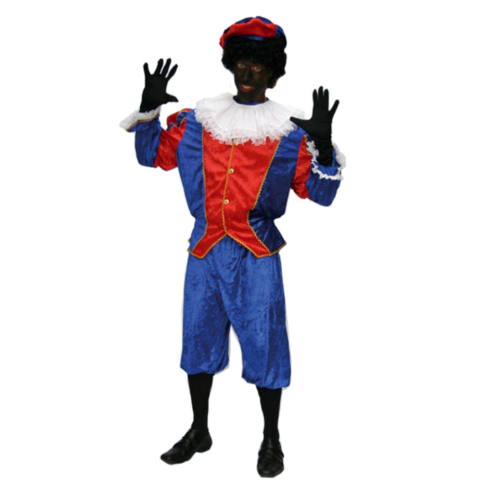 Pietenkostuum Blauw/Rood