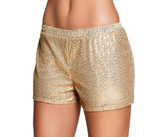 Shortje/ Broekje Paillet Goud | Dames