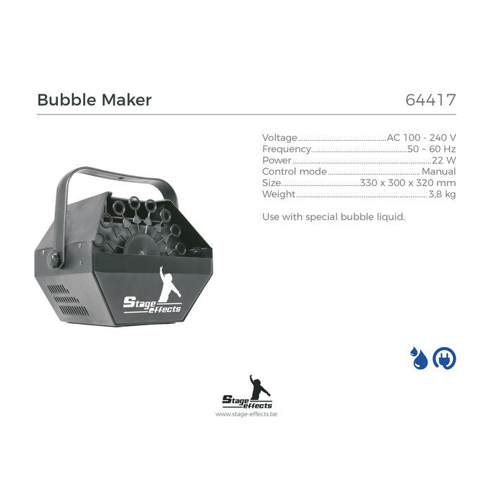 Zeepbellenmachine 22w | Stage Effects