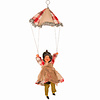 Heks Aan Parachute | Halloween Heks | Oranje/Rood