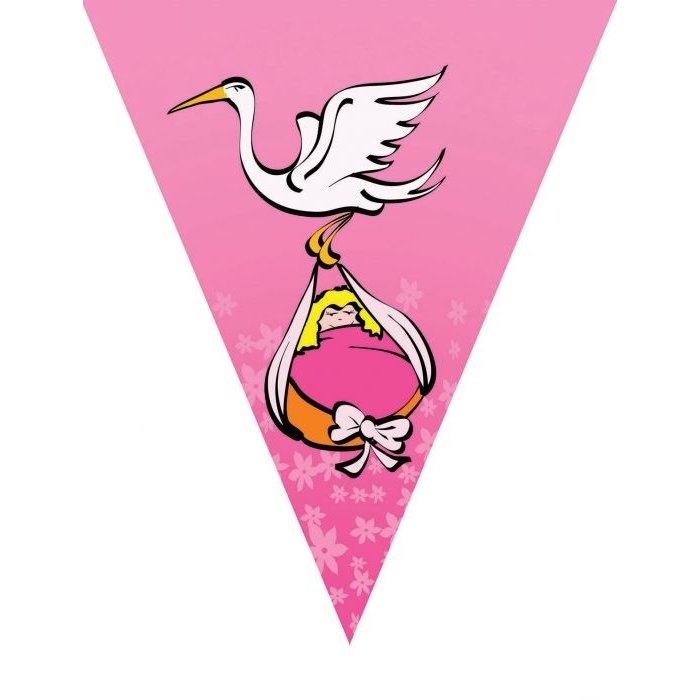 Vlaggenlijn Geboorte Meisje 5m