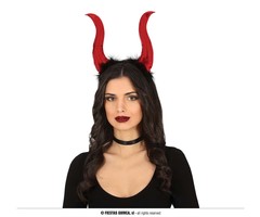 Diadeem Duivelsoortjes Rood XL