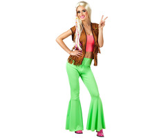 Flarebroek Groen | M Stretch