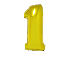 Cijfer 1 Folieballon Goud 40inch