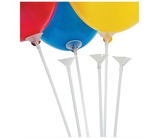 Ballonstokjes + Cups | 12 Stuks