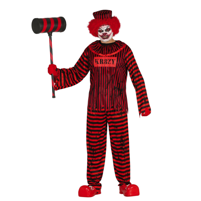 Psycho Horrorclown Heren Kostuum | Halloween